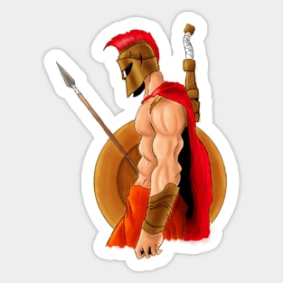 spartan warrior Sticker